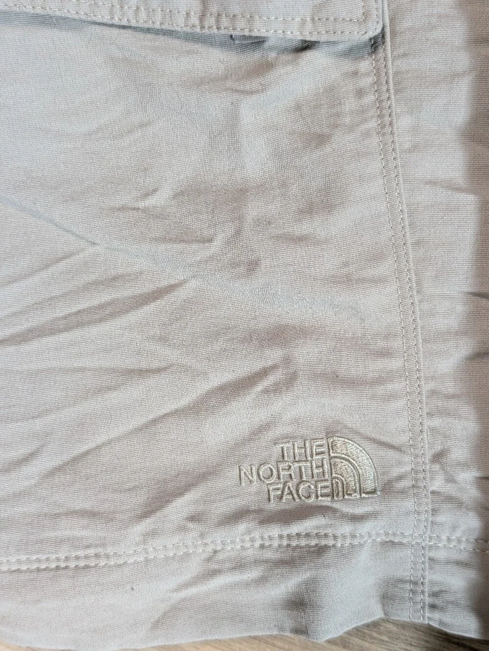 The North Face Shorts Khaki  Nylon Belted  Gorpcore Hiking (Just The Shorts)